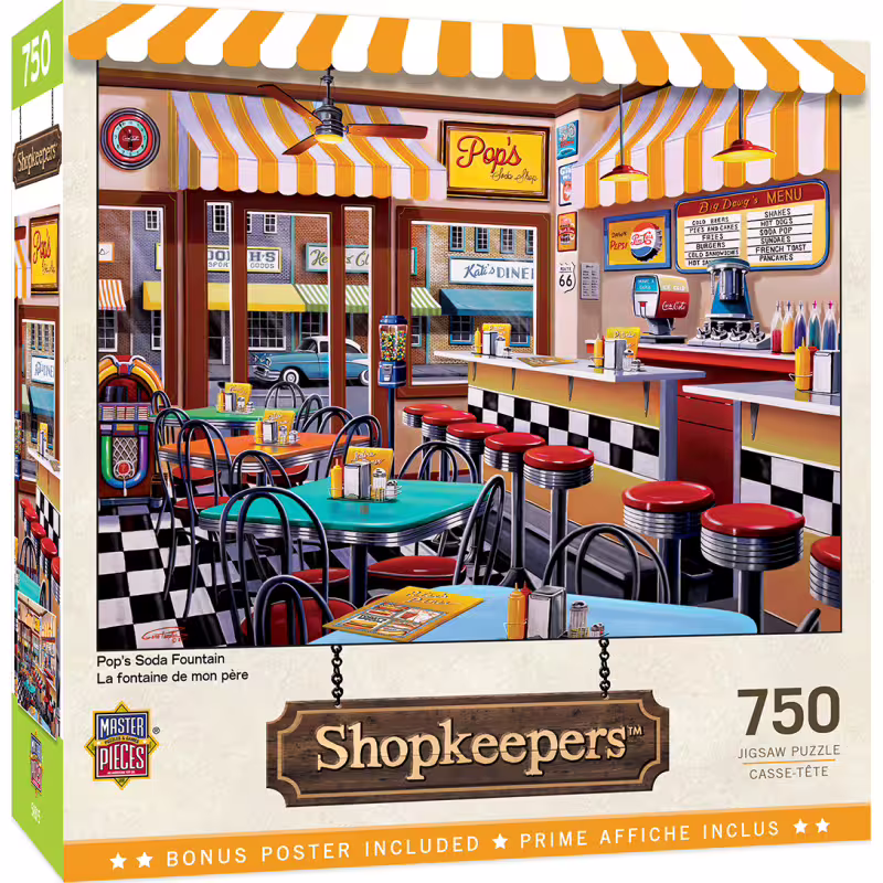 Пъзел Master Pieces от 750 части - Класическа американска вечеря