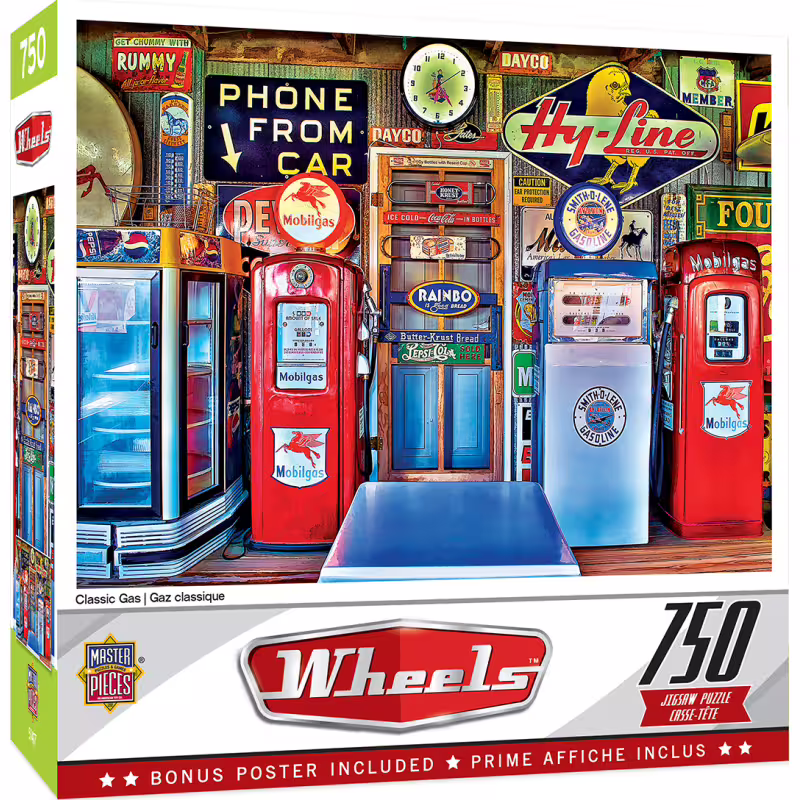 Пъзел Master Pieces от 750 части - Ретро бензиностанция