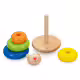 Дървени рингове за нареждане - играчка за бебета
