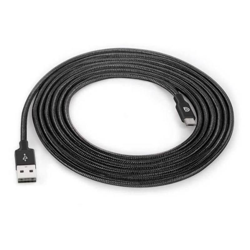 Кабел CB1, бързо зареждане, бял, USB-A(м), MICRO USB(м), 3m