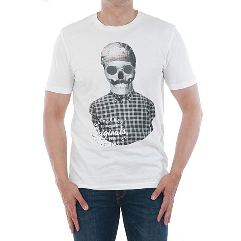 JACK&JONES Funny Skull Tee Cloud