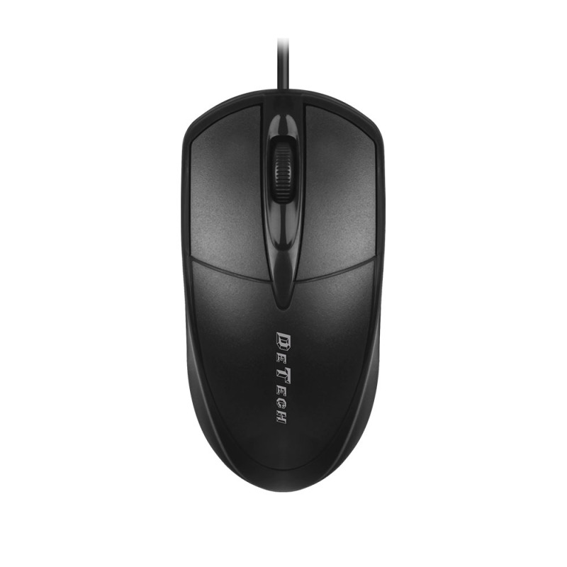 Мишка DeTech D2, Оптична, Черен - 733