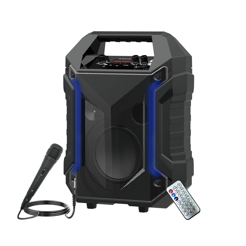 Тонколона Moveteck TF4168, Караоке, Bluetooth, USB, SD, FM, AUX, Черен - 22163
