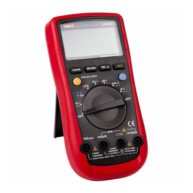 Мултицет със зумер UT-61A VAC/VDC | ADC/VDC | OHM | F | Hz