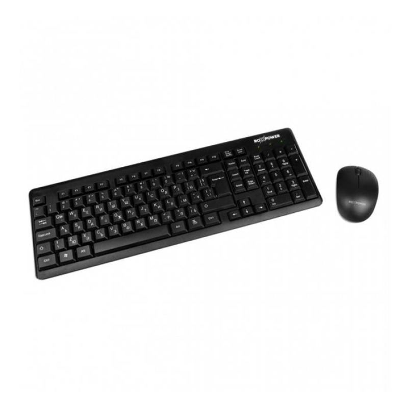 Комплект LK-4010, безжична клавиатура, кирилица, безжична мишка, USB
