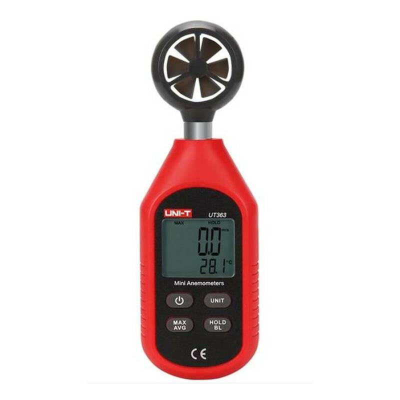 Цифров анемометър UT-363, измерване на скорост и температура на въздуха