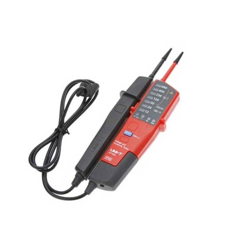 Тестер на напрежение 7в1 UT-18C, 12-690VAC, VDC, OHM, Hz, IP65 
