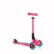 Сгъваема тротинетка със светещи колела, Globber Junior - 2+ г., розова