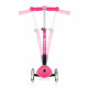 Сгъваема тротинетка със светещи колела, Globber Junior - 2+ г., розова