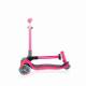 Сгъваема тротинетка със светещи колела, Globber Junior - 2+ г., розова