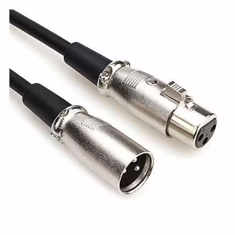 Кабел за микрофон XLR, апаратура, гумиран, CANON(м), CANON(ж), 6m